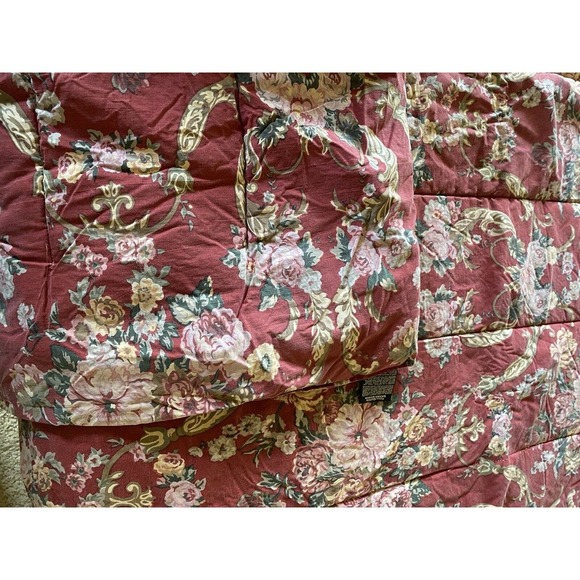 Ralph Lauren Danielle Marseilles Full Queen Comforter Country Red Roses Floral - Picture 10 of 10